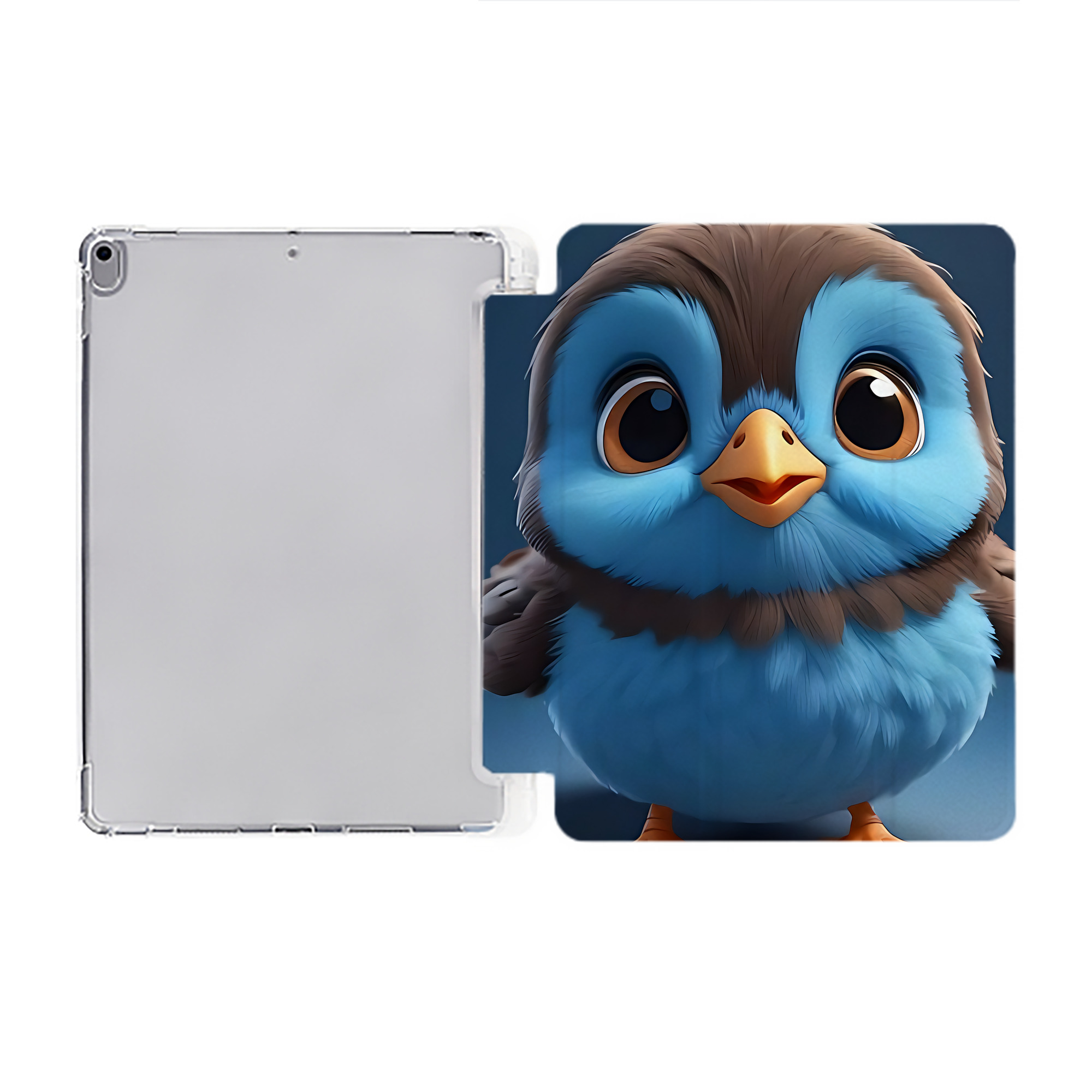 （画像用） Angry Birds アングリーバード IPad ケース ペン収納付き 三つ折りスタンド PUレザー×シリコン 対応機種9.5/10.5/10.9インチ